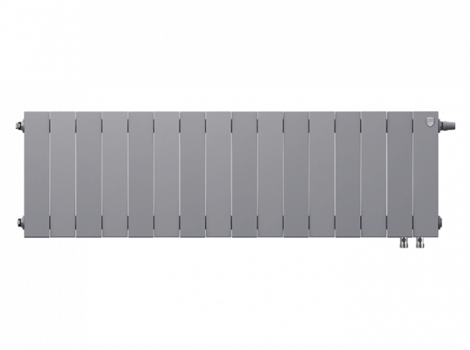 Биметаллический радиатор отопления Royal Thermo PianoForte 300 16 секций Silver Satin VDR