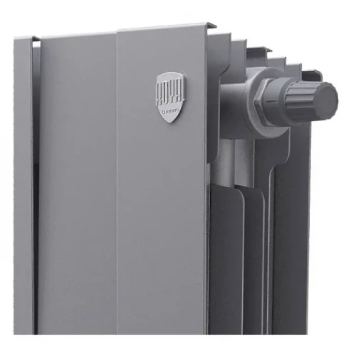 Биметаллический радиатор отопления Royal Thermo PianoForte 500 VDR80 8 секций Silver Satin