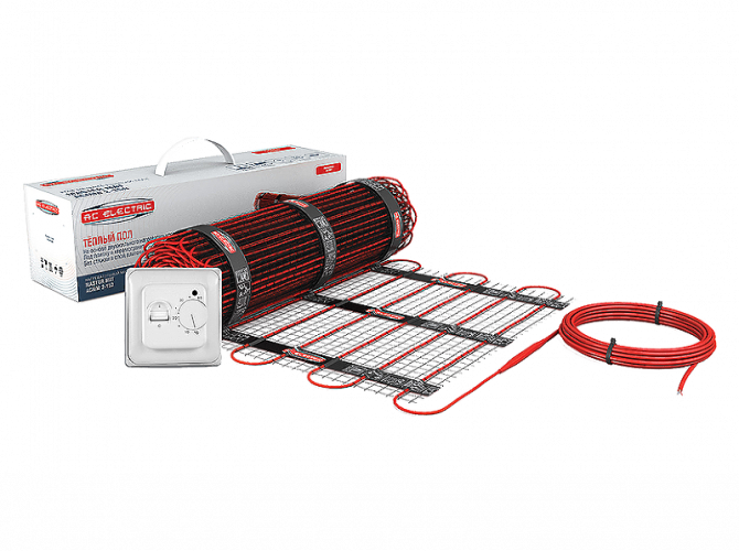 Комплект теплого пола AC Electric ACMM 2-150-12 с терморегулятором