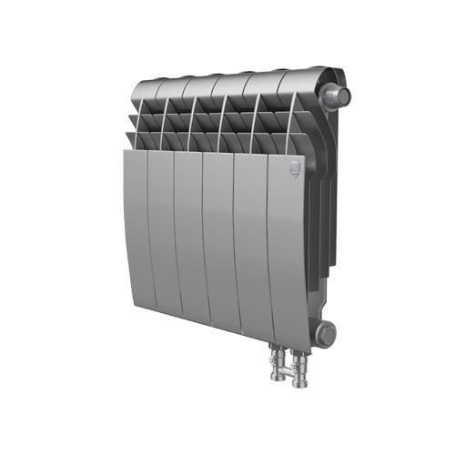 Биметаллический радиатор отопления Royal Thermo BiLiner 350 V 4 секции Silver Satin