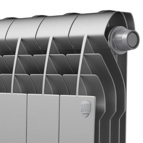 Биметаллический радиатор отопления Royal Thermo BiLiner 350 V 4 секции Silver Satin