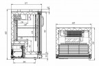 Барный холодильный шкаф-стол Polair TD101-Bar без борта
