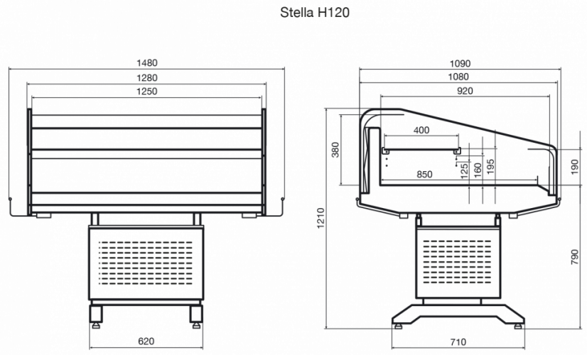 Promo-витрина Dazzl Stella H120