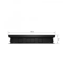 Внутрипольный конвектор Royal Thermo Atrium 75/300/1900-DG-U-BL