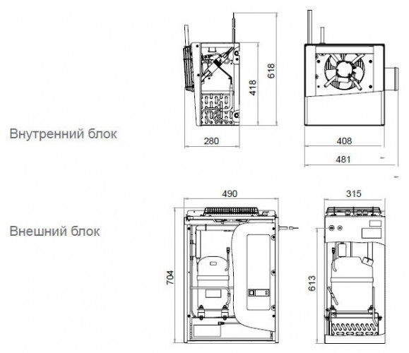 Сплит-система среднетемпературная Polair SM115S